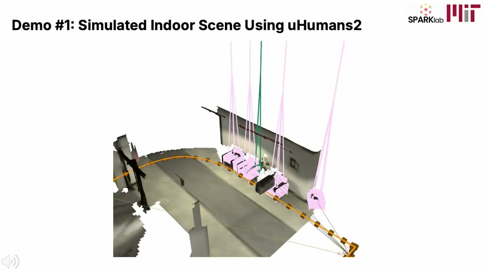 Hydra++ simulated indoor mapping demonstration on uHumans2
